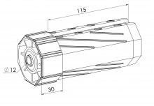 Eckermann Kunststoff-Kapsel mit Mini-Kugellager 12mm (ROA03)