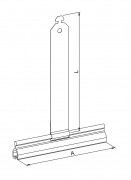 Eckermann Mini-Aufhängefeder mit Nase, 123mm kunststoffbeschichtet (18058A)