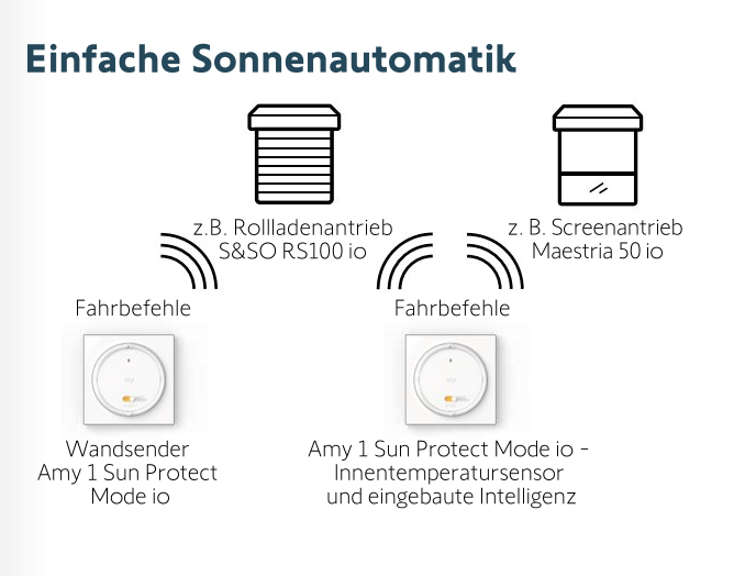 Somfy Amy 1 Sun Protect Mode io inkl. Rahmen (1871444)