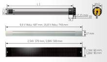 Somfy Einsteckantrieb RS100 Solar io 6/15 Kit